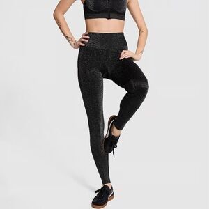 PINK Victoria's Secret Black Sparkle Leggings